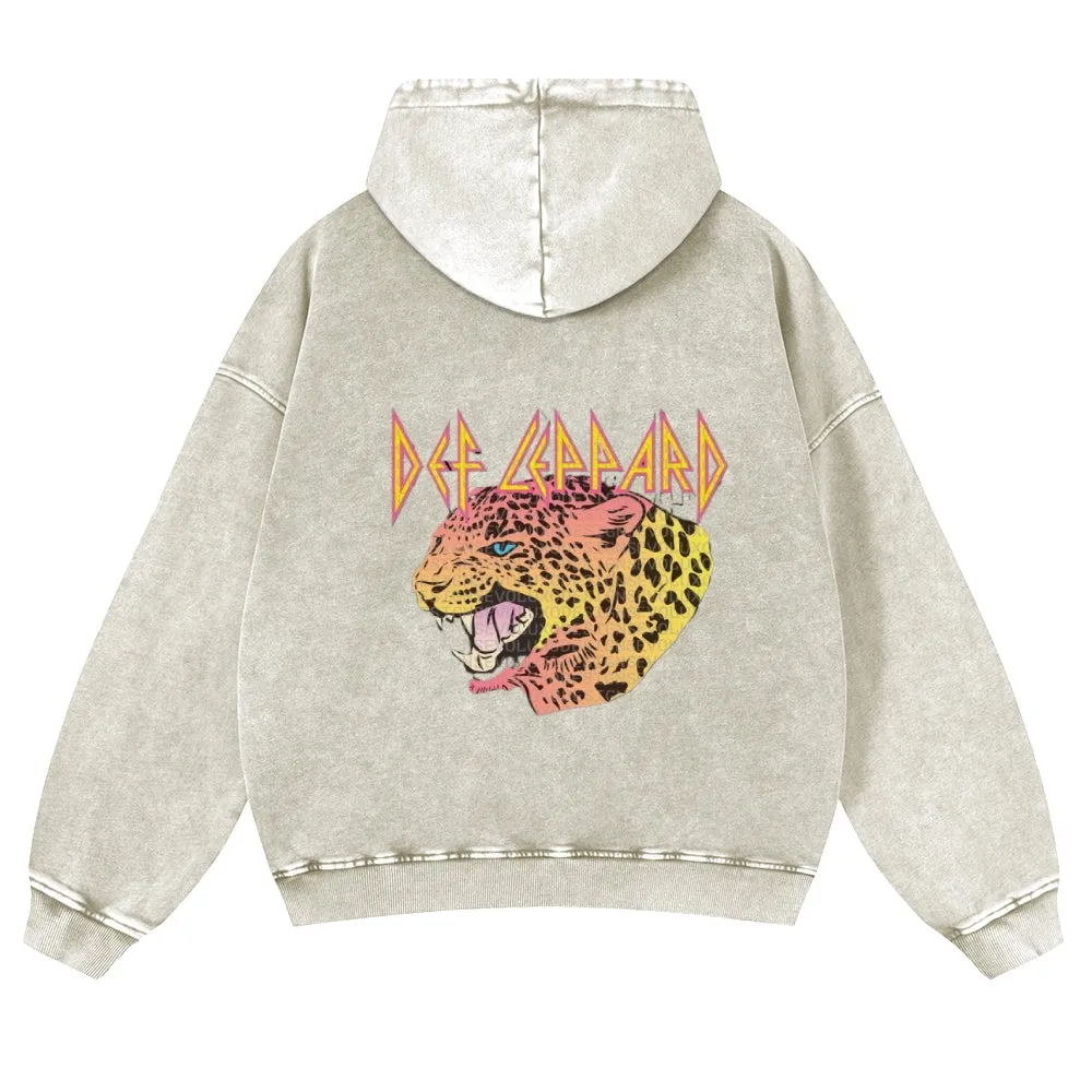 Mens Vintage Tiger Print Hoodies