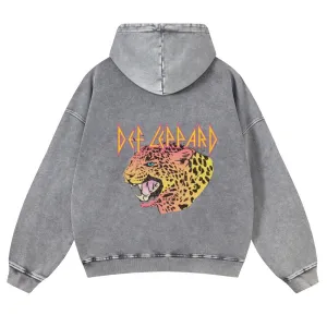 Mens Vintage Tiger Print Hoodies