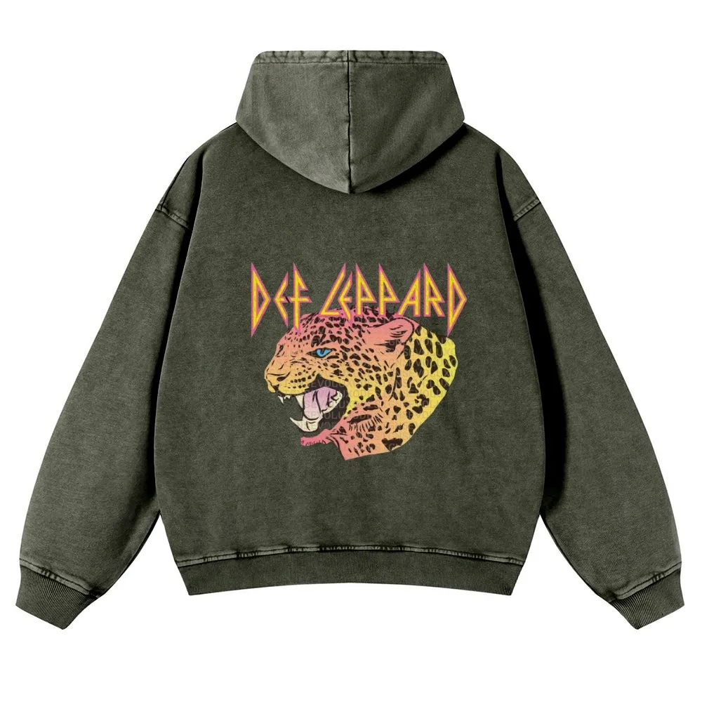 Mens Vintage Tiger Print Hoodies