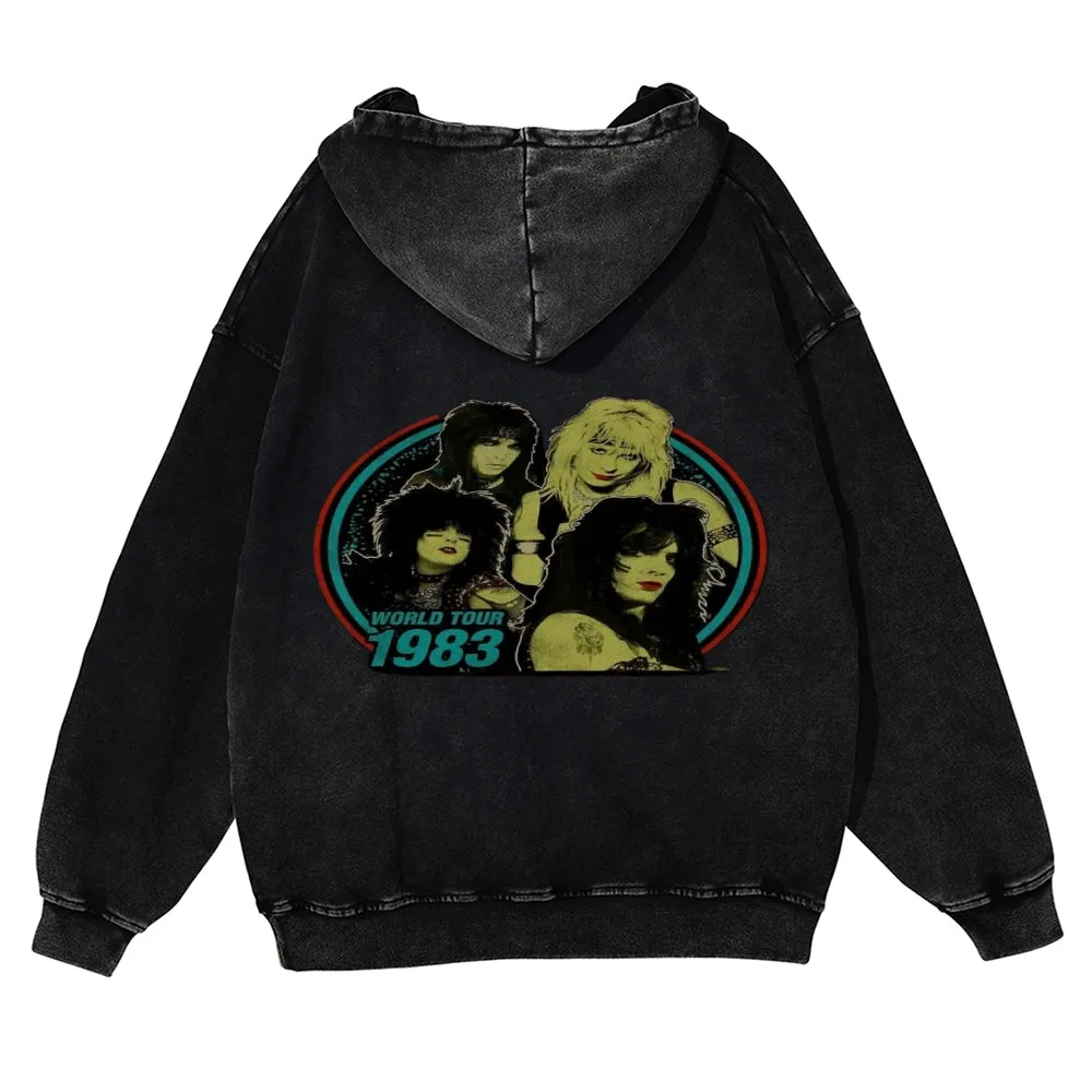 Mens Vintage World Tour 1983 Hoodies