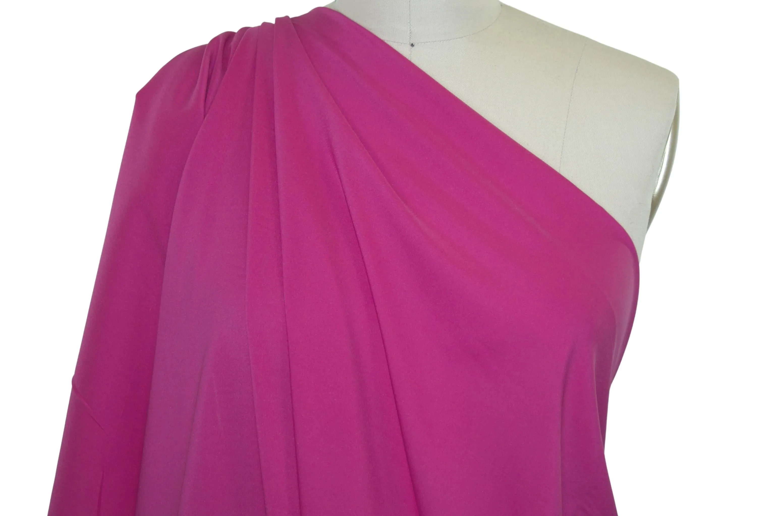 NY Designer Stretch Pongee Lining - Magenta