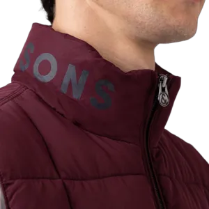 Padded Vest - Burgundy | Navy