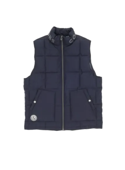 Padded Vest - Burgundy | Navy