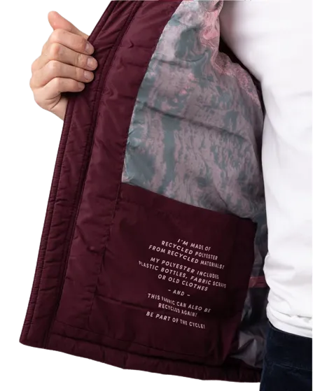 Padded Vest - Burgundy | Navy