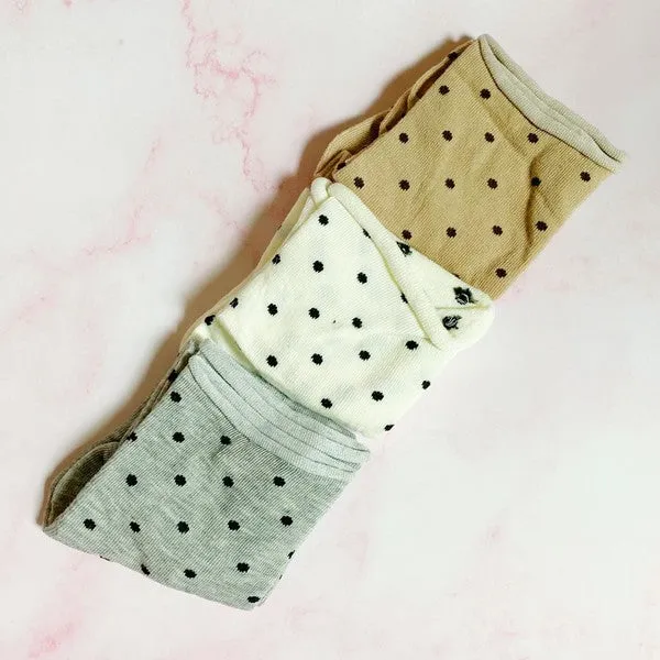 Precious Polka Dot Socks | Set Of 3 Pairs