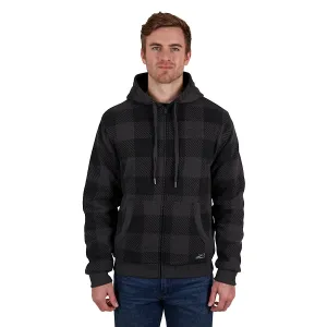 Pure Western Mens Tonkins Zip Through Hoodie Charcoal Marle