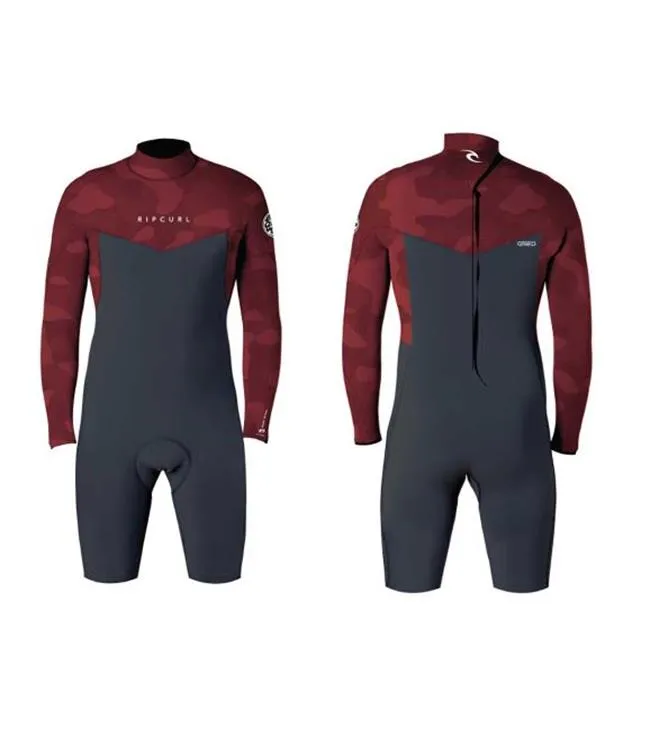 Ripcurl Dawn Patrol Boys Long Sleeve Springsuit (2023) - Red