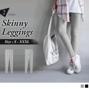 RUFFLE HEM SKINNY LEGGINGS