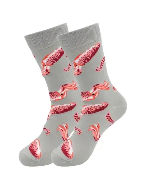 Seafood Casual Dress Socks – Squid – For Men And Women