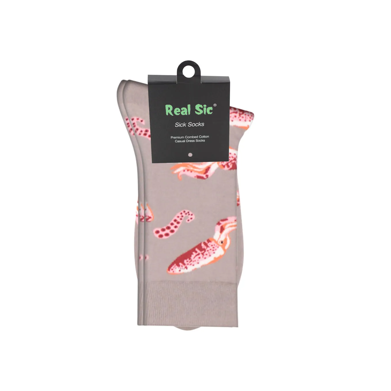 Seafood Casual Dress Socks – Squid – For Men And Women