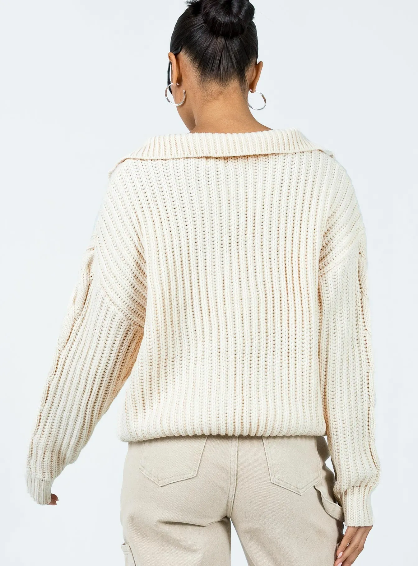 Siya Knit Sweater Beige