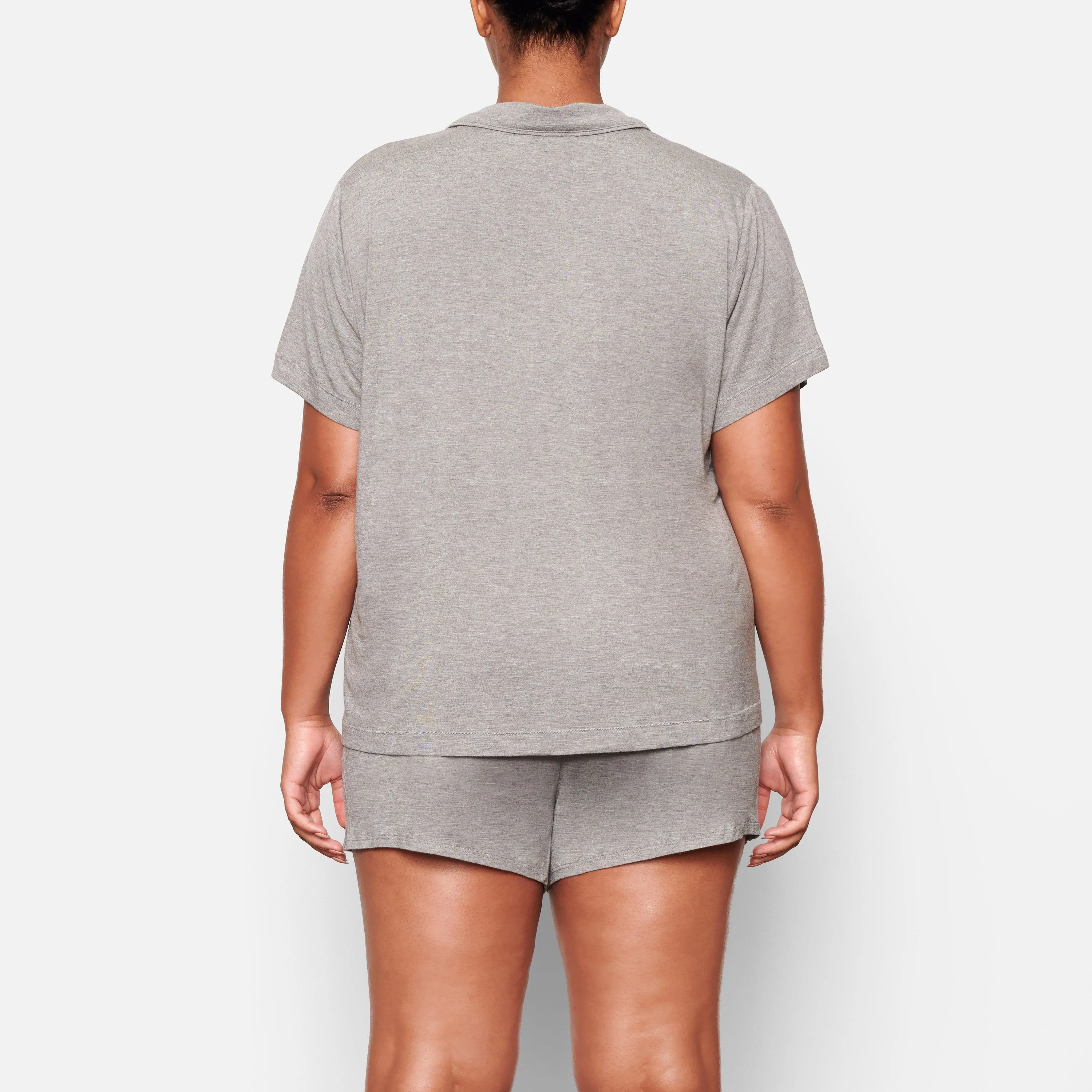 SLEEP SHORT SLEEVE SET | HEATHER GREY