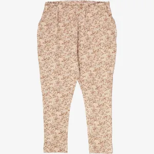 Soft Pants Malika - pale lilac flowers