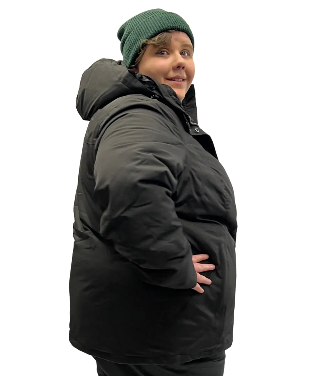 Stoy Abbey Tech Womens Plus Size Snow Jacket Black size 26