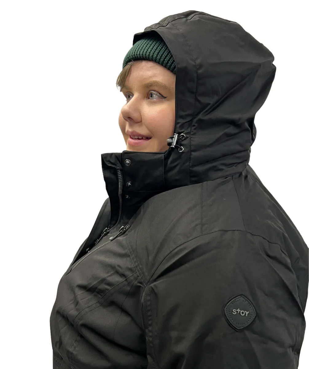 Stoy Abbey Tech Womens Plus Size Snow Jacket Black size 26