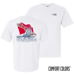 TKE Comfort Colors White Seafarer Short Sleeve Tee