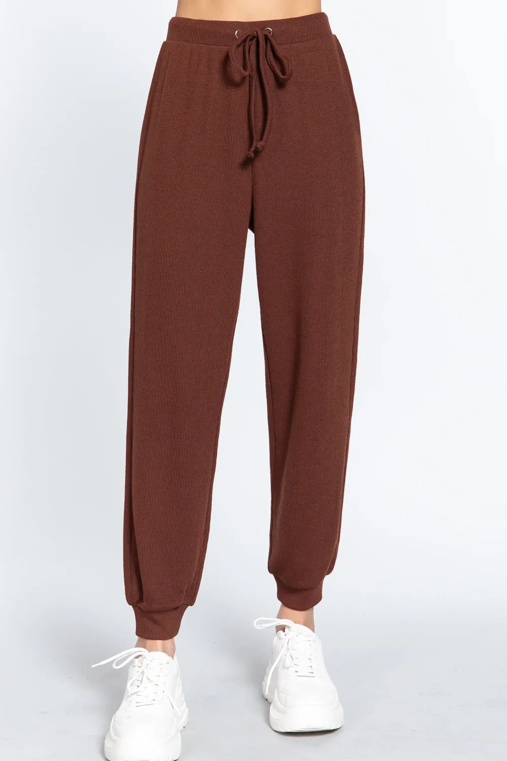 WAIST STRING HACCI LONG PANTS