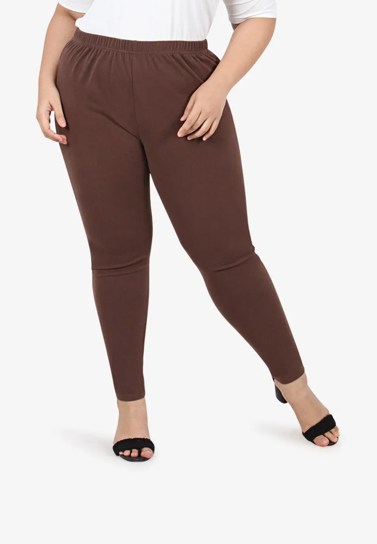 Winnie Cozy Thick Leggings - Coco Brown