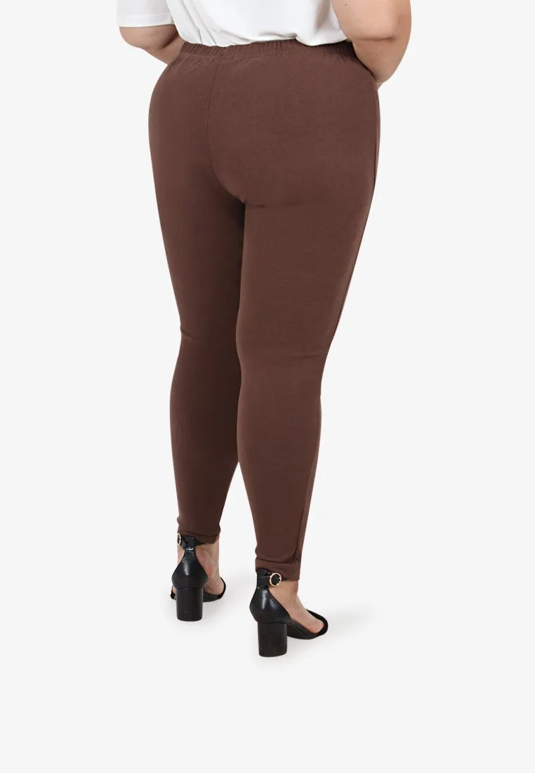 Winnie Cozy Thick Leggings - Coco Brown