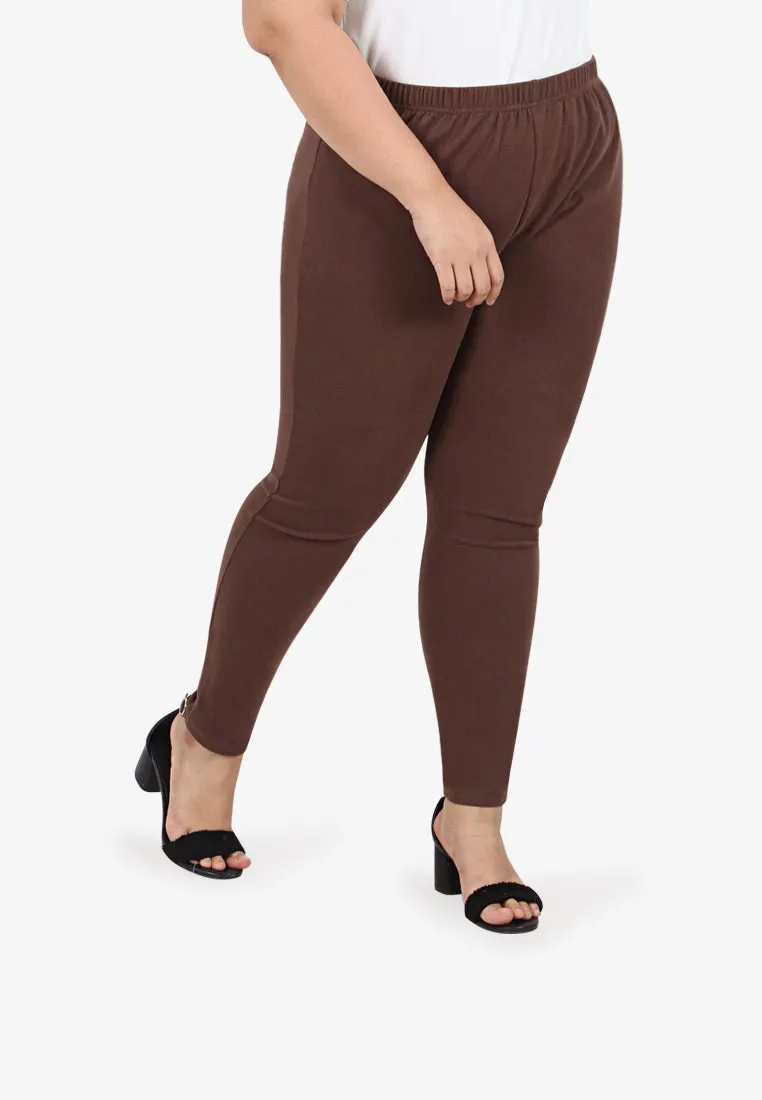 Winnie Cozy Thick Leggings - Coco Brown