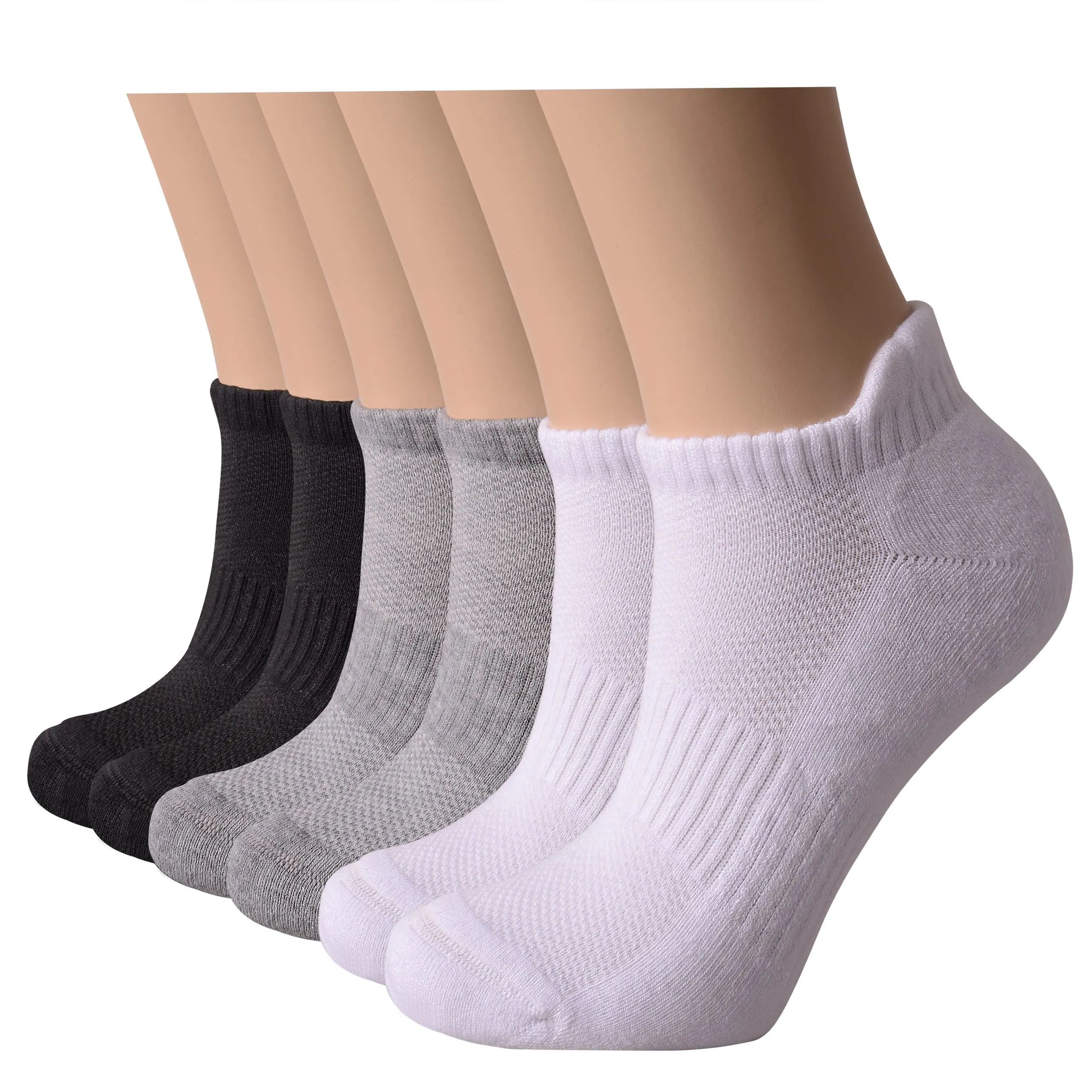 Women's Bamboo Running Socks | Low-cut Ankle Length | 6 Pack