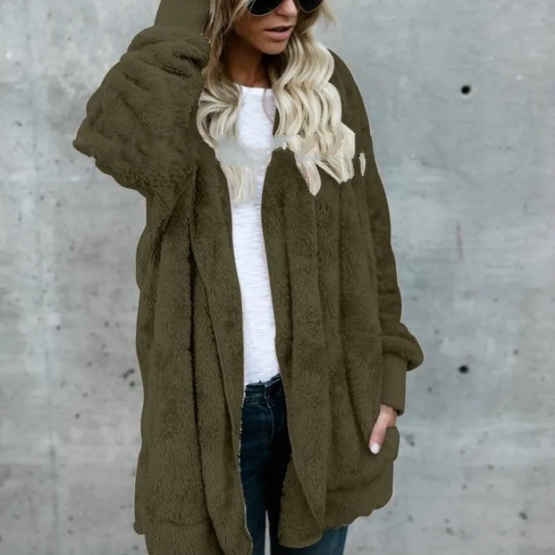 Women's Plush Warm Cotton Coat