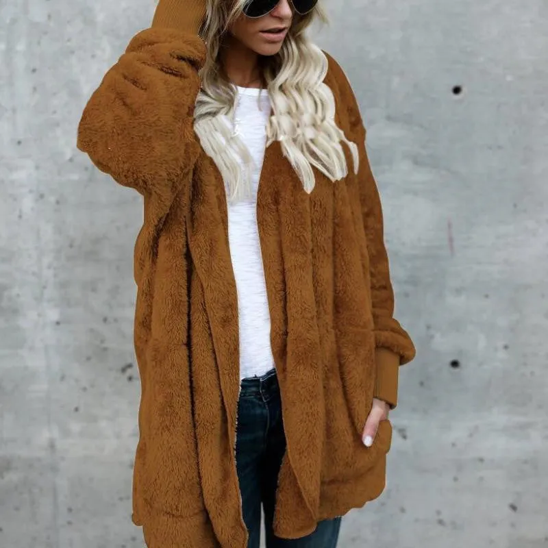 Women's Plush Warm Cotton Coat