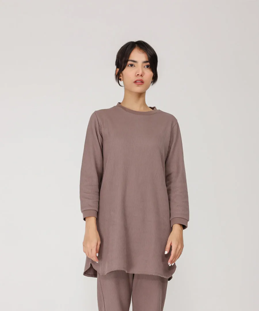 Women's Tunic Waffle Knit Shirt