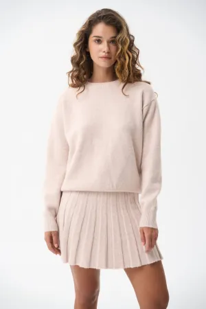 Wool sweater in color beige