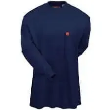 WRANGLER - FR Workwear Henley Shirts Navy