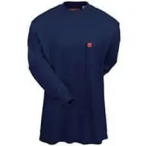 WRANGLER - FR Workwear Henley Shirts Navy