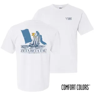 ZBT Comfort Colors White Seafarer Short Sleeve Tee